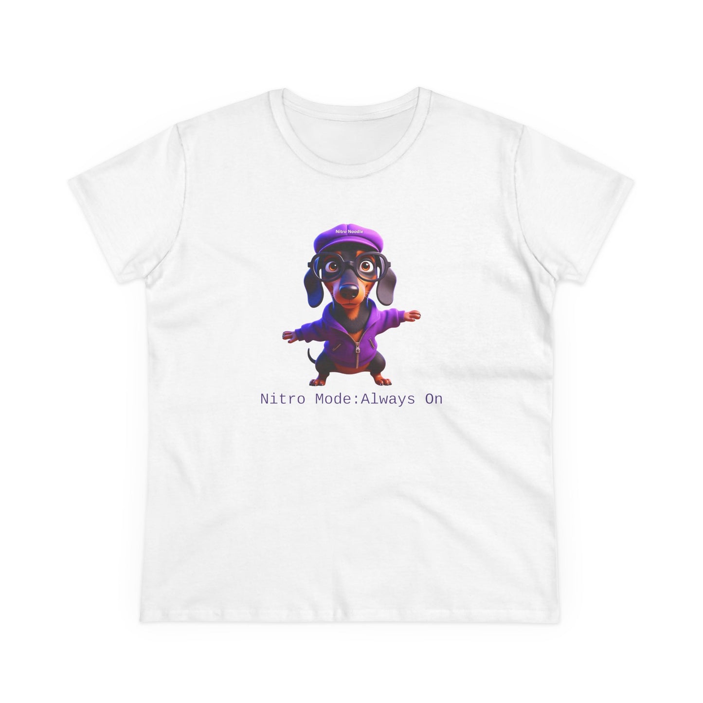 Nitro Noodle Cute Dog Tee, Casual Women's Shirt, Gift for Dog and Animal Lovers, Fun Everyday Wear, Cute Summer Top, Animal Lover Tee, Unique Fashion