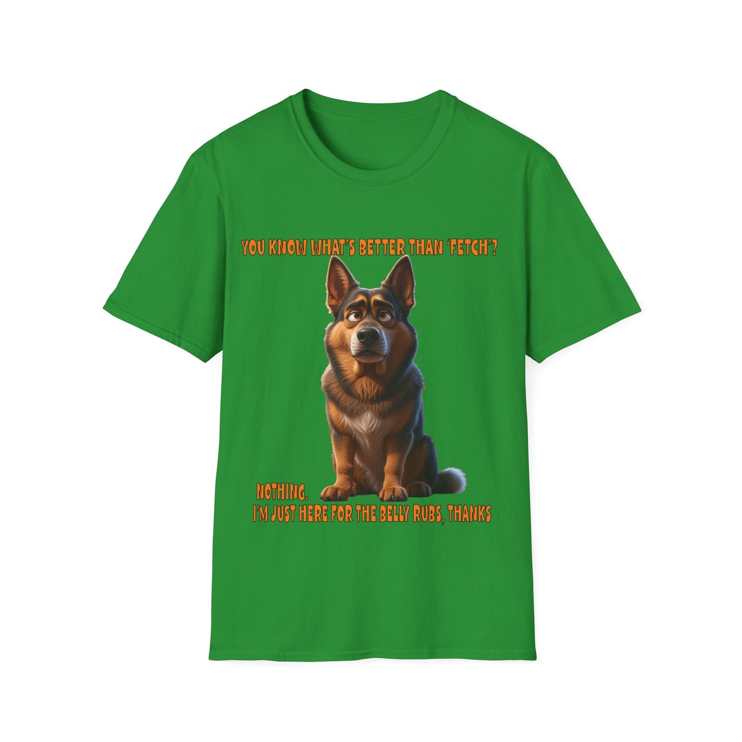 Alsatians/German Shephards with TUDE! Dogs with TUDE! - Belly Rubs! Premium Unisex Crewneck T-shirt