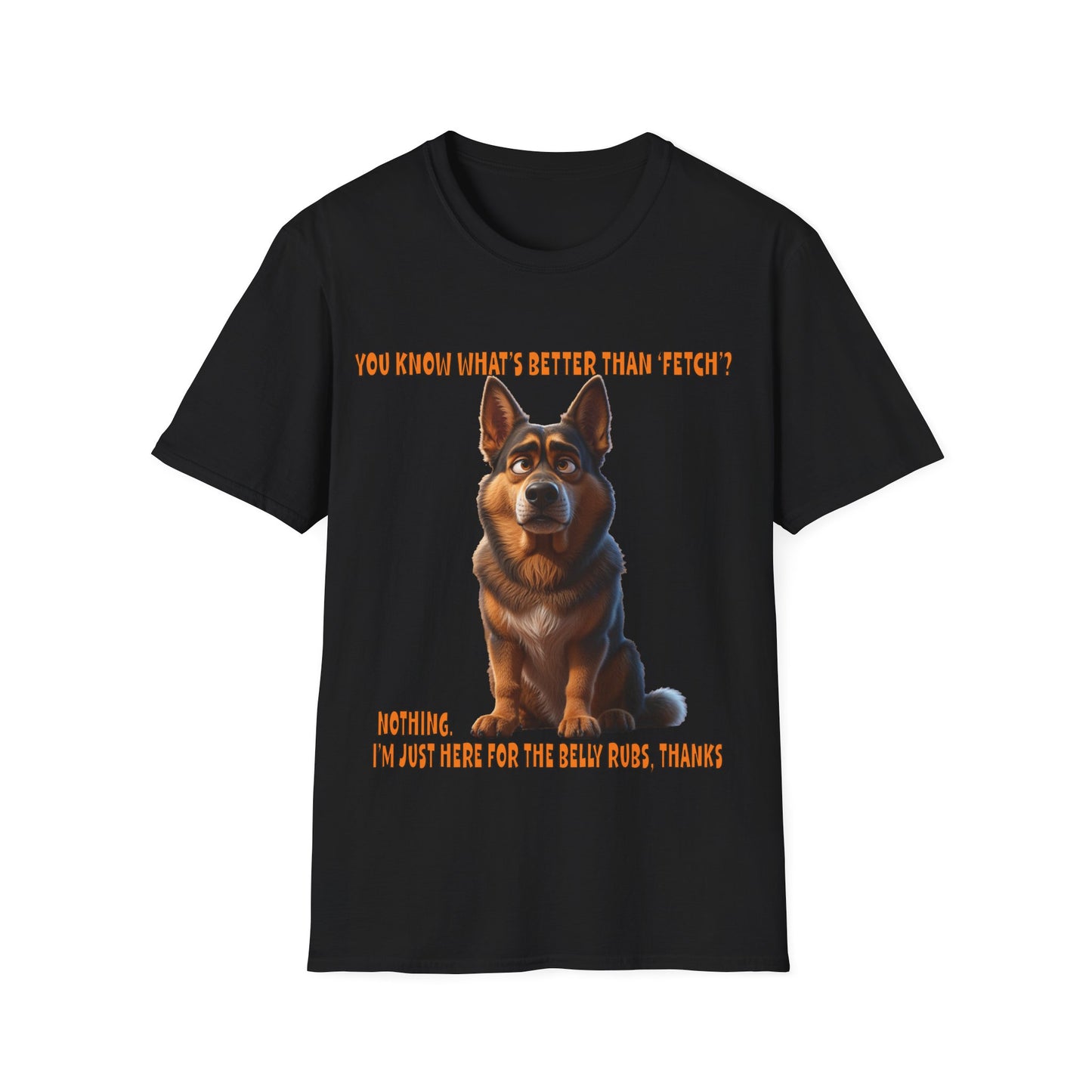 Alsatians/German Shephards with TUDE! Dogs with TUDE! - Belly Rubs! Premium Unisex Crewneck T-shirt