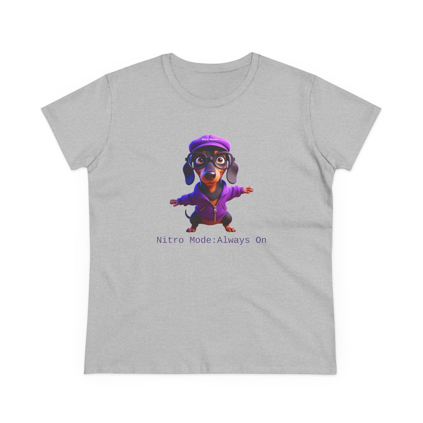 Nitro Noodle Cute Dog Tee, Casual Women's Shirt, Gift for Dog and Animal Lovers, Fun Everyday Wear, Cute Summer Top, Animal Lover Tee, Unique Fashion