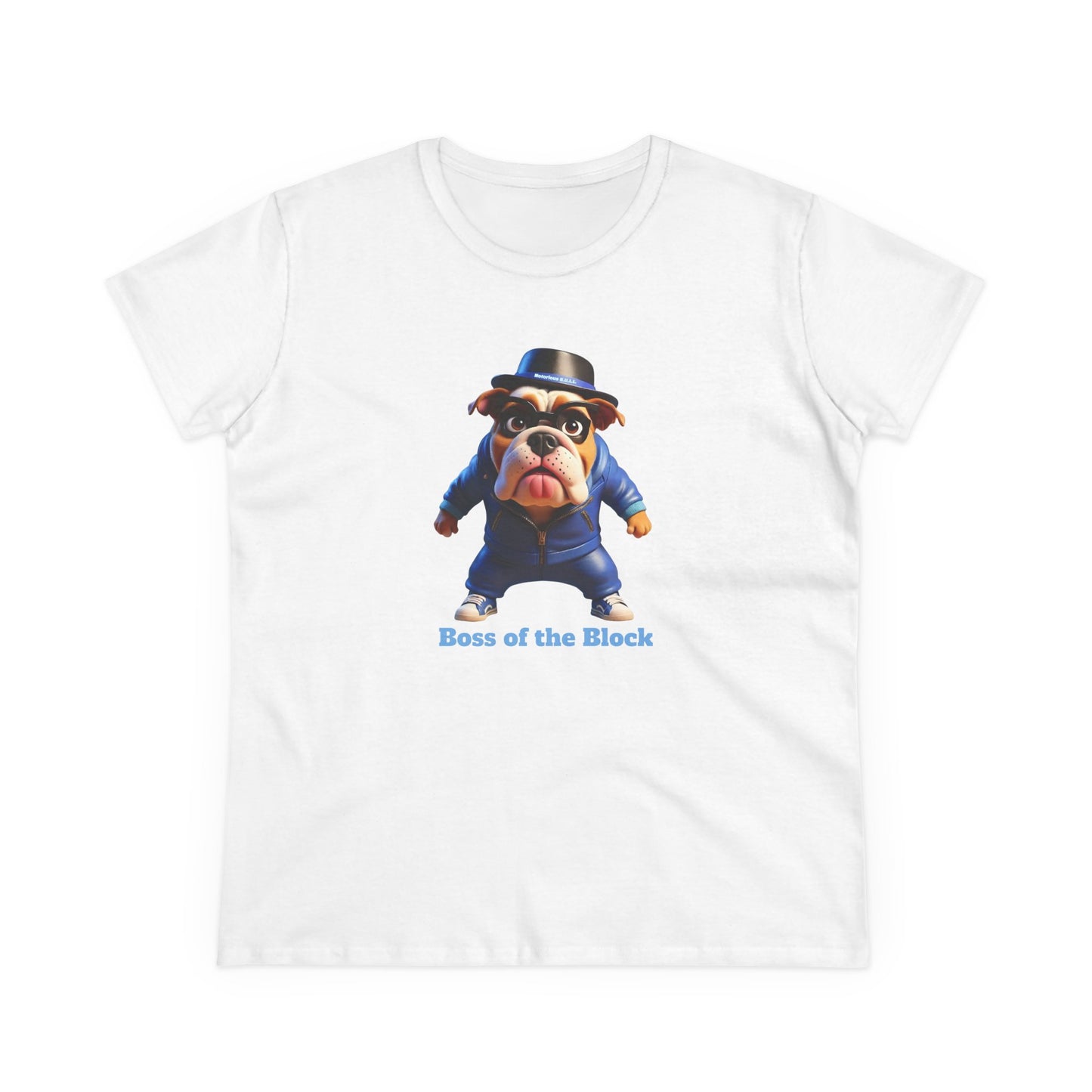 Notorious B.U.L.L. Cute Dog Tee, Casual Women's Shirt, Gift for Dog and Animal Lovers, Fun Everyday Wear, Cute Summer Top, Animal Lover Tee, Unique Fashion