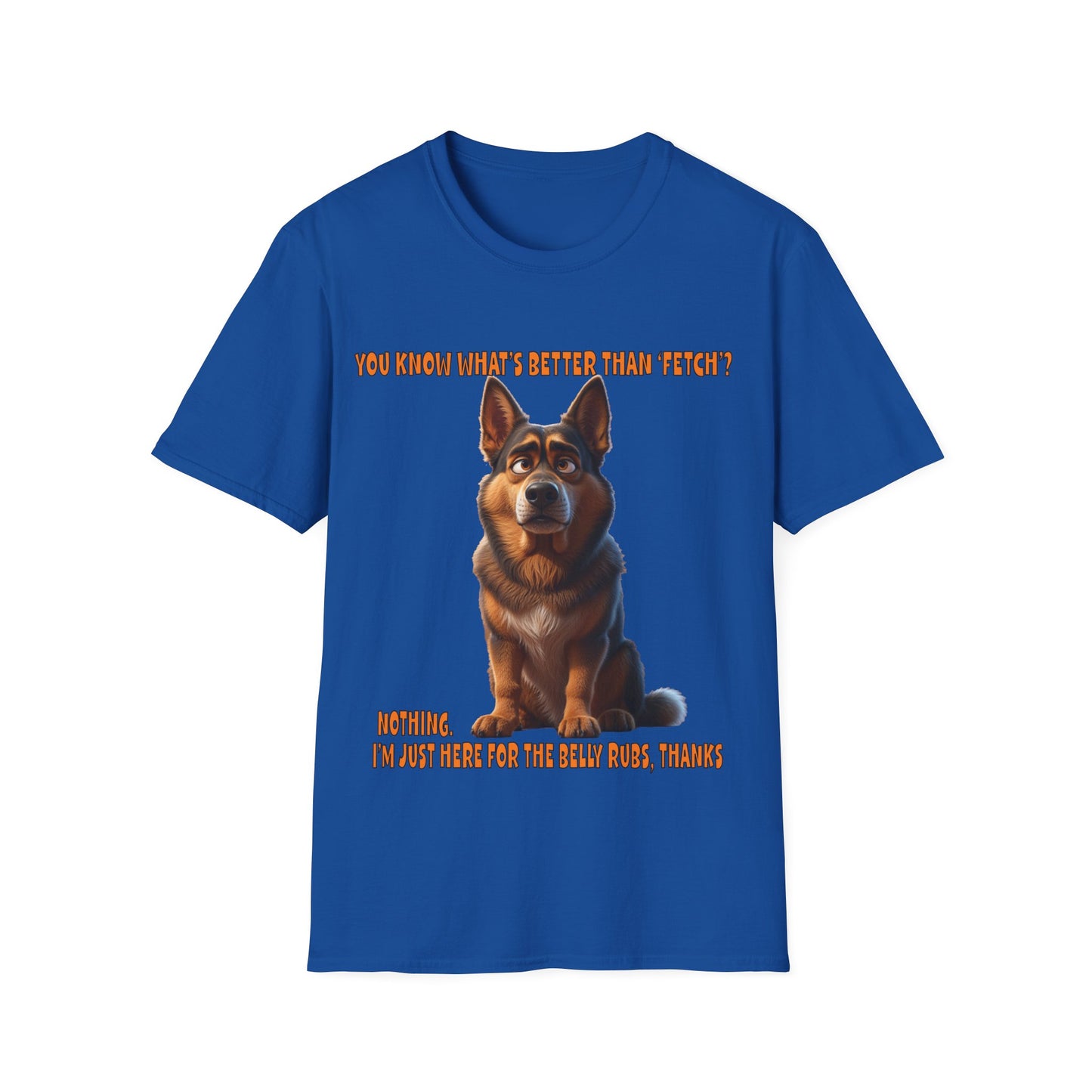 Alsatians/German Shephards with TUDE! Dogs with TUDE! - Belly Rubs! Premium Unisex Crewneck T-shirt