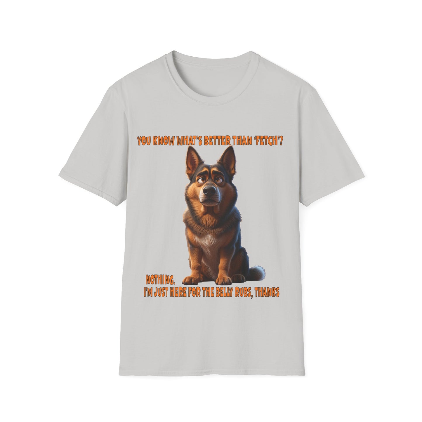 Alsatians/German Shephards with TUDE! Dogs with TUDE! - Belly Rubs! Premium Unisex Crewneck T-shirt