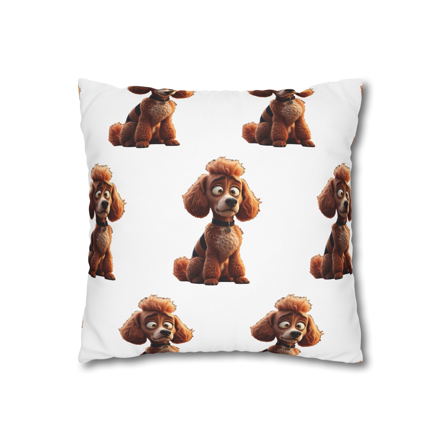 Square Pillowcase Poodles with Tude Design - I dont do Ruff I only do Chic