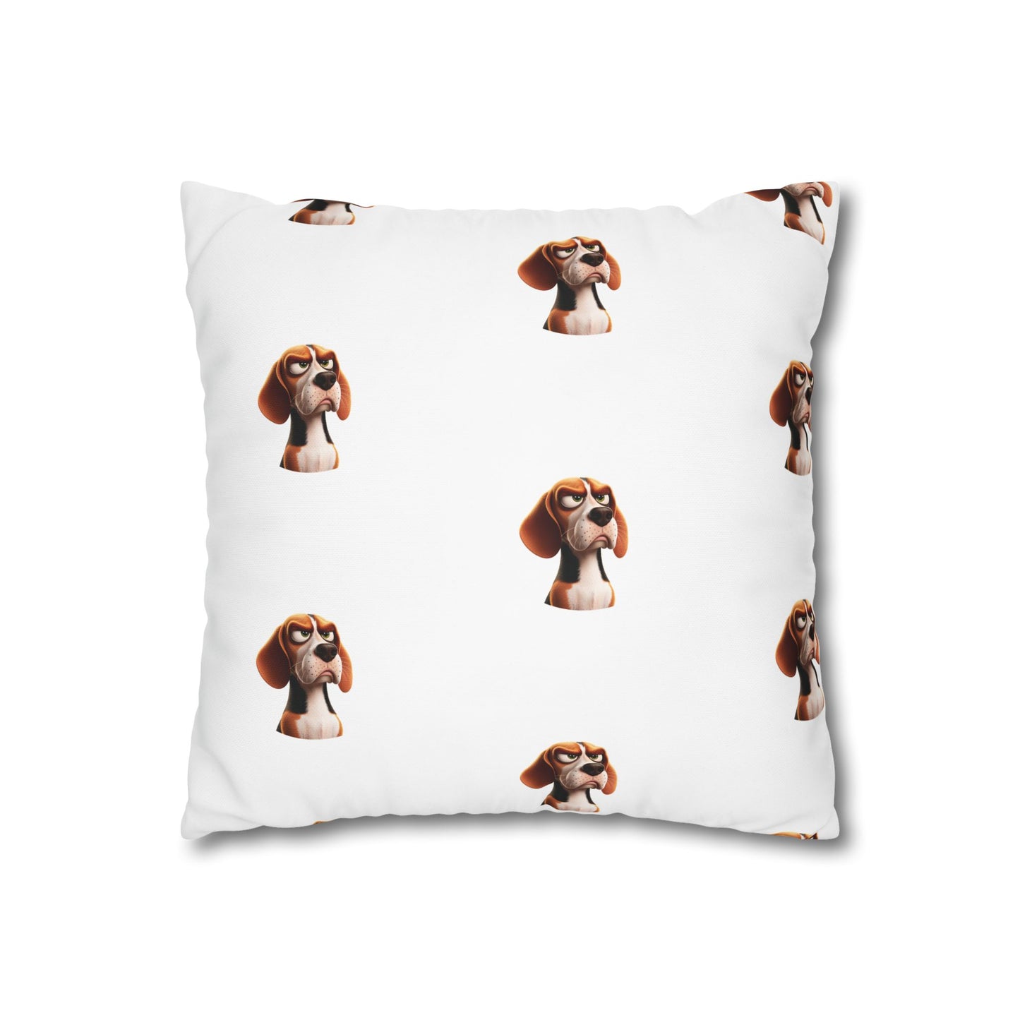 Square Pillowcase Beagles with Tude Design - "That Snack you were saving!"