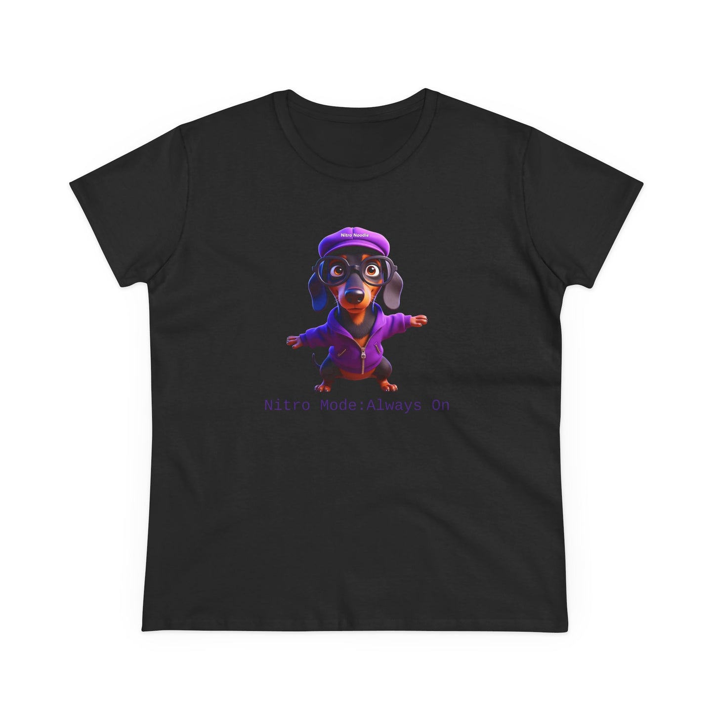 Nitro Noodle Cute Dog Tee, Casual Women's Shirt, Gift for Dog and Animal Lovers, Fun Everyday Wear, Cute Summer Top, Animal Lover Tee, Unique Fashion