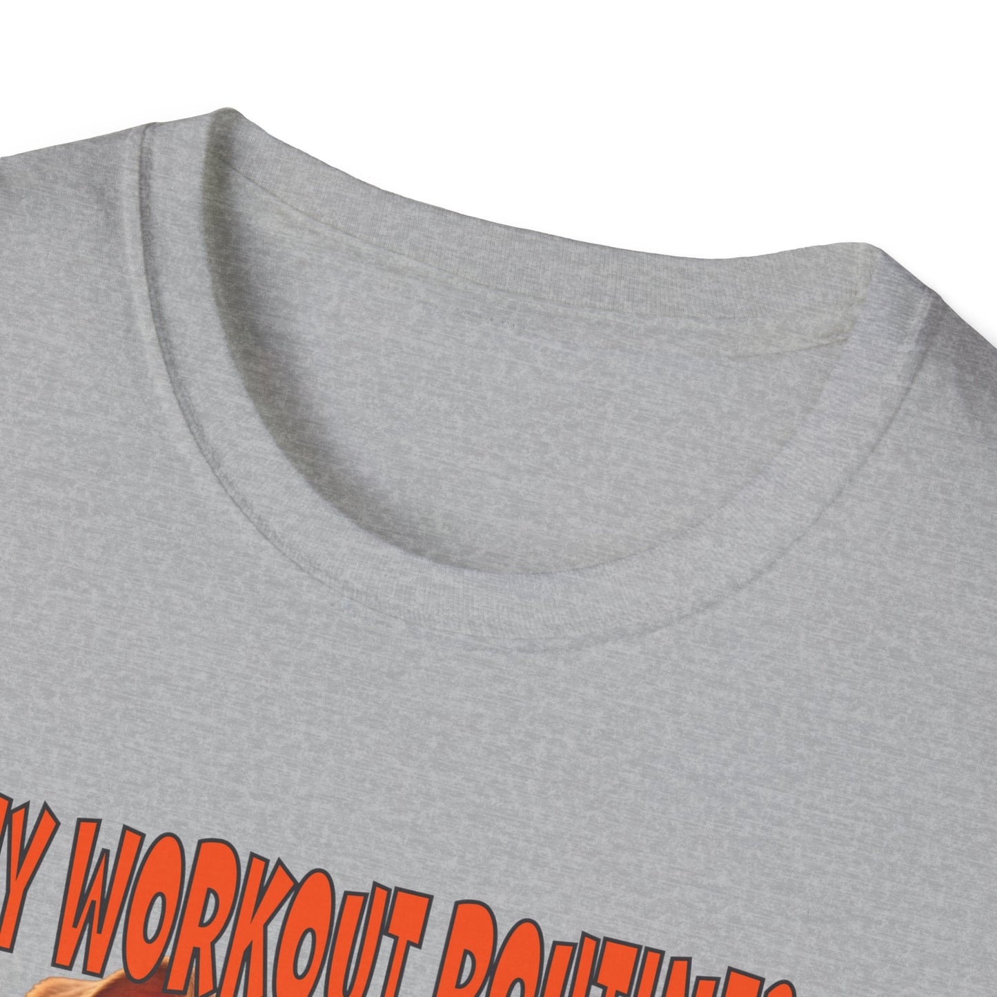 Funny Grumpy Bulldog T-Shirt - Perfect Gift for Dog Lovers - My Workout Routine!