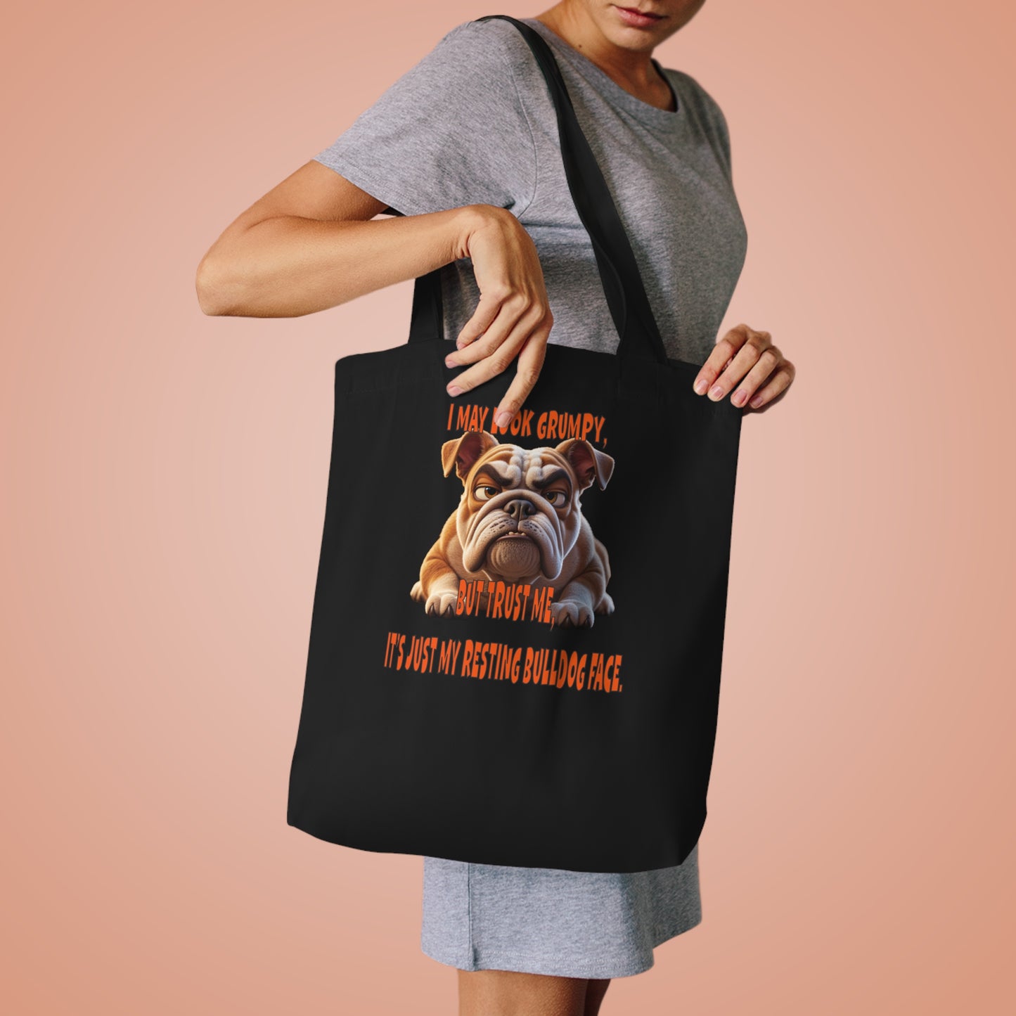Cotton Tote Bag - Bulldogs with TUDE Design