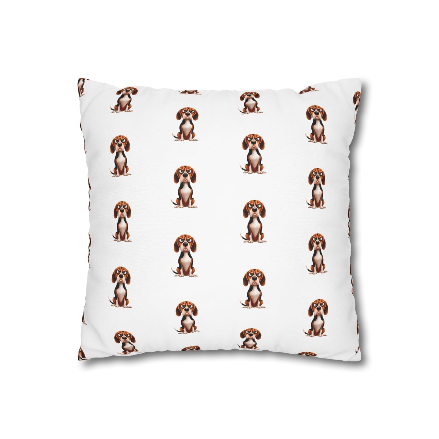 Square Pillowcase Beagles with Tude Design - "If you don't want me on the couch"