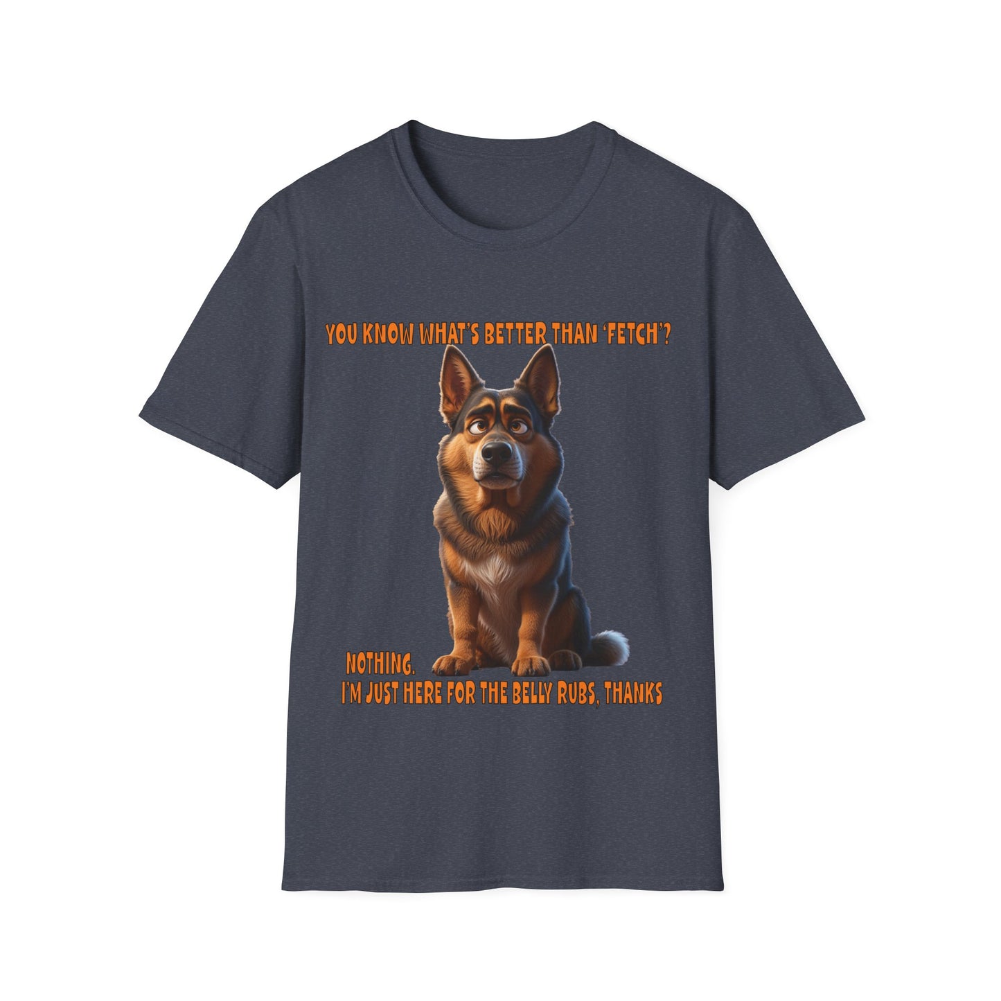Alsatians/German Shephards with TUDE! Dogs with TUDE! - Belly Rubs! Premium Unisex Crewneck T-shirt