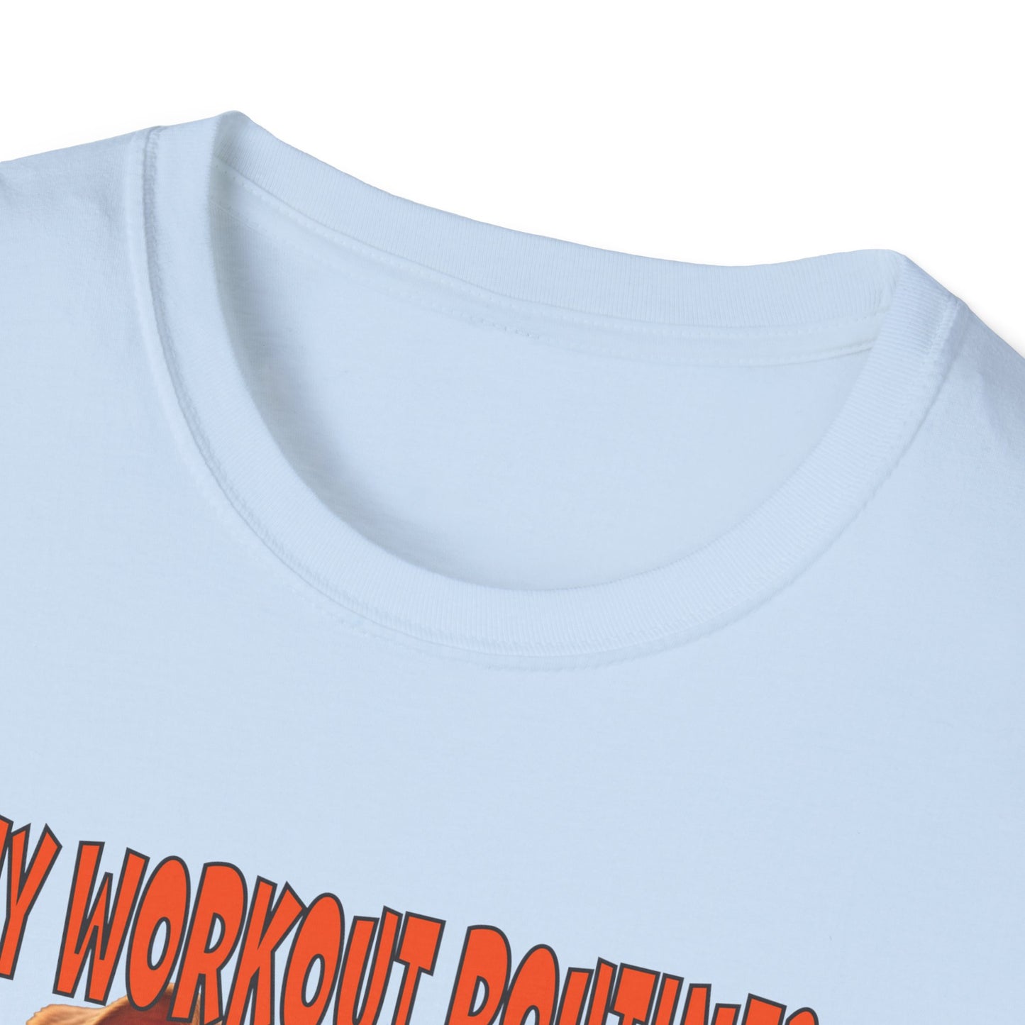 Funny Grumpy Bulldog T-Shirt - Perfect Gift for Dog Lovers - My Workout Routine!