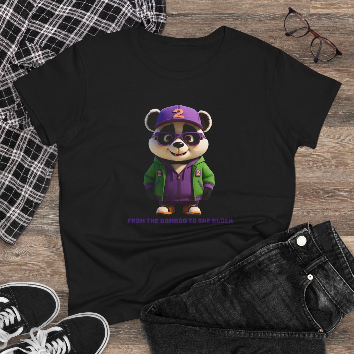 2Step Panda Tee, Casual Women's Shirt, Gift for Panda and Animal Lovers, Fun Everyday Wear, Cute Summer Top, Animal Lover Tee, Unique Fashion