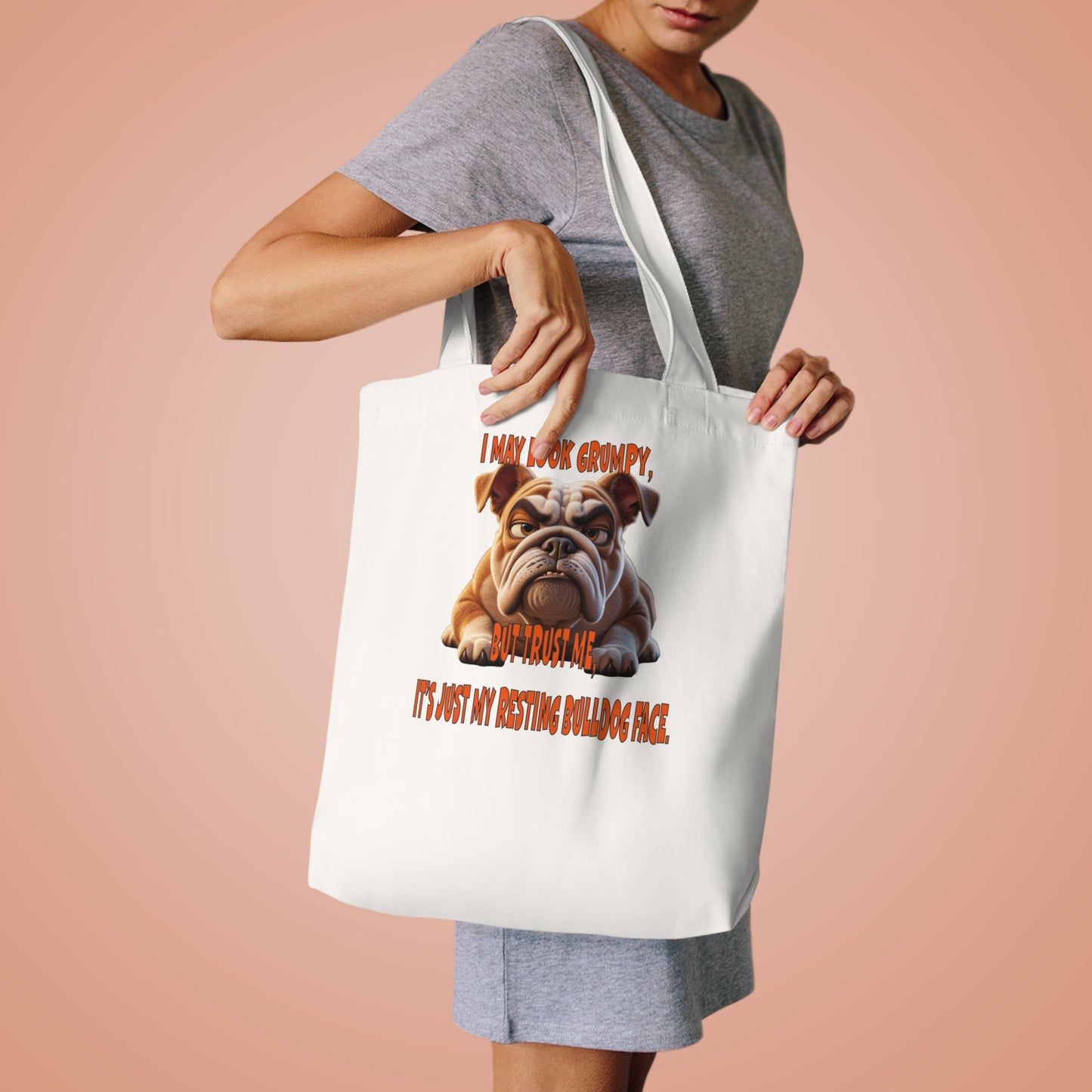 Cotton Tote Bag - Bulldogs with TUDE Design