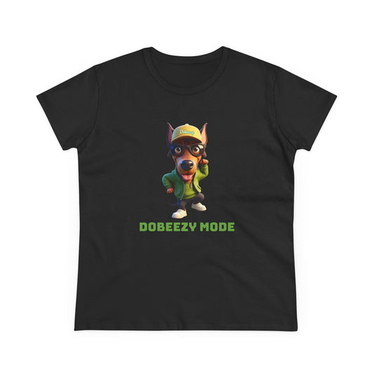 DOBEEZY Tee, Casual Women's Shirt, Gift for Doberman and Dog Lovers, Fun Everyday Wear, Cute Summer Top, Animal Lover Tee, Unique Fashion