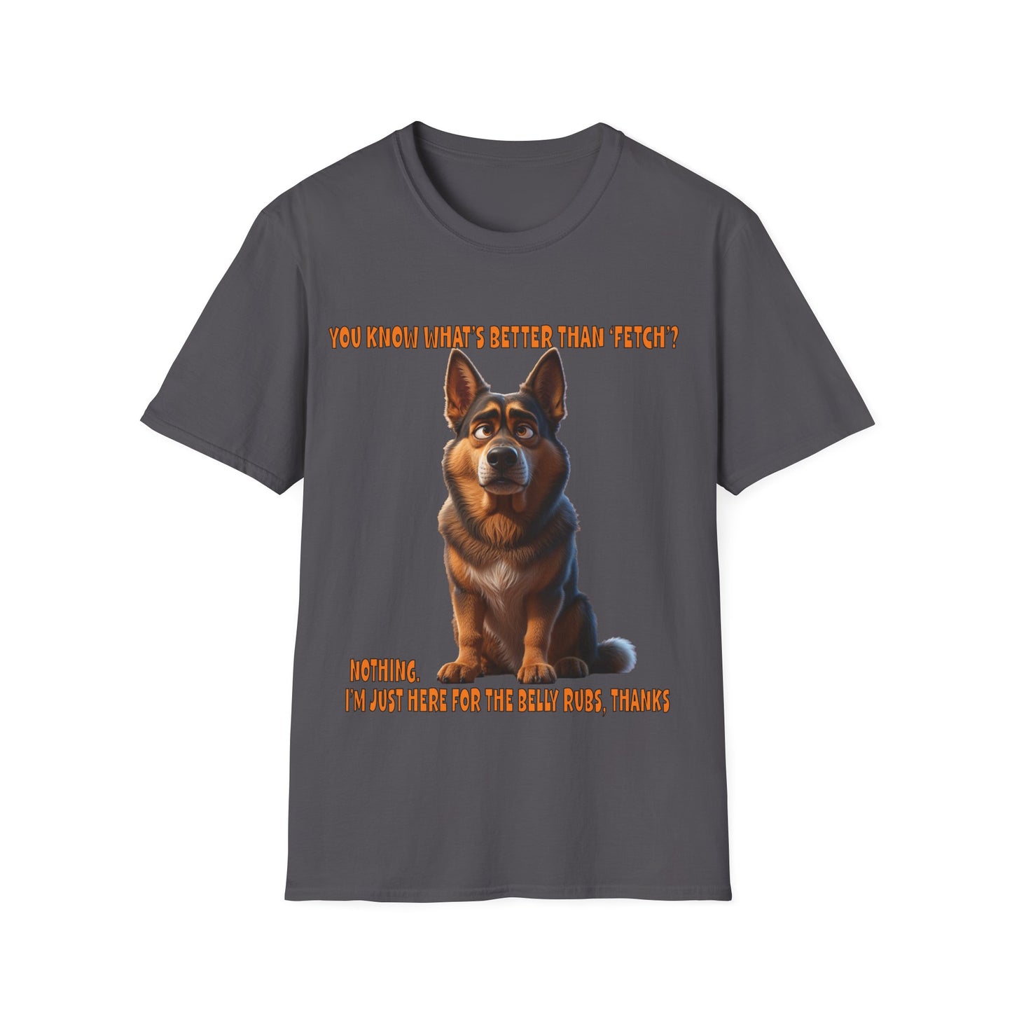 Alsatians/German Shephards with TUDE! Dogs with TUDE! - Belly Rubs! Premium Unisex Crewneck T-shirt