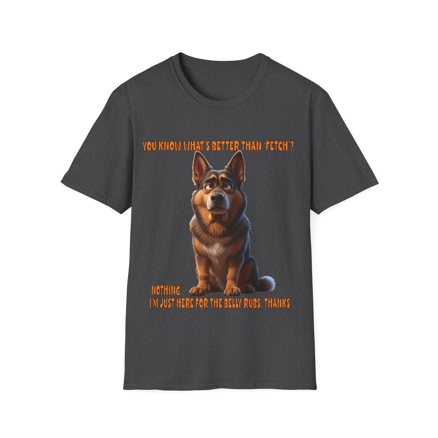 Alsatians/German Shephards with TUDE! Dogs with TUDE! - Belly Rubs! Premium Unisex Crewneck T-shirt