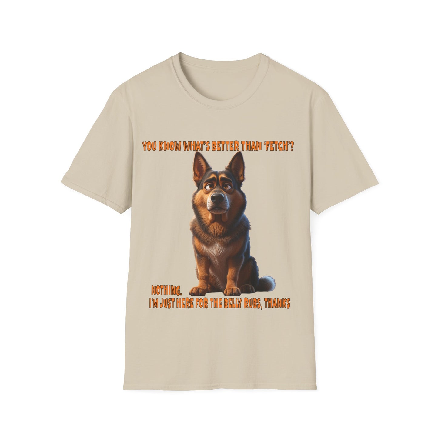 Alsatians/German Shephards with TUDE! Dogs with TUDE! - Belly Rubs! Premium Unisex Crewneck T-shirt