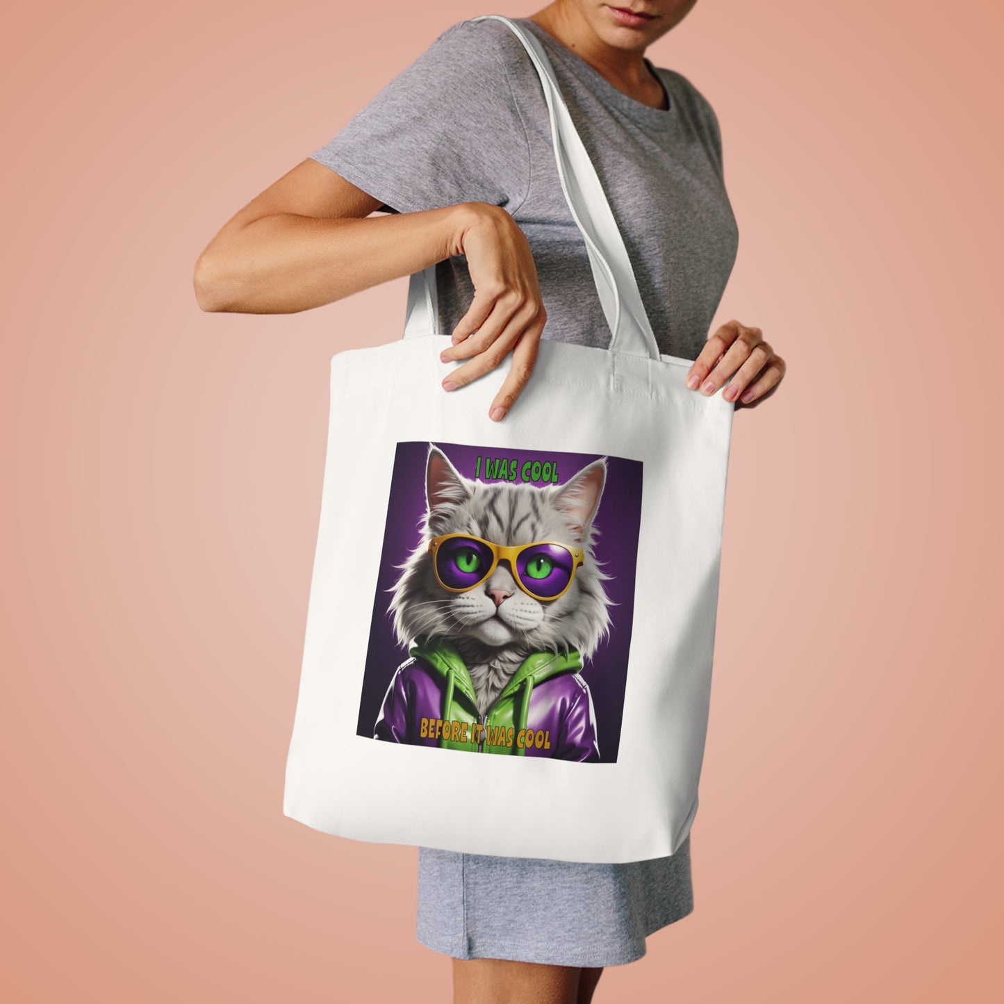 Cool Cats with Tude! I was cool before it was Cool Tote Bag