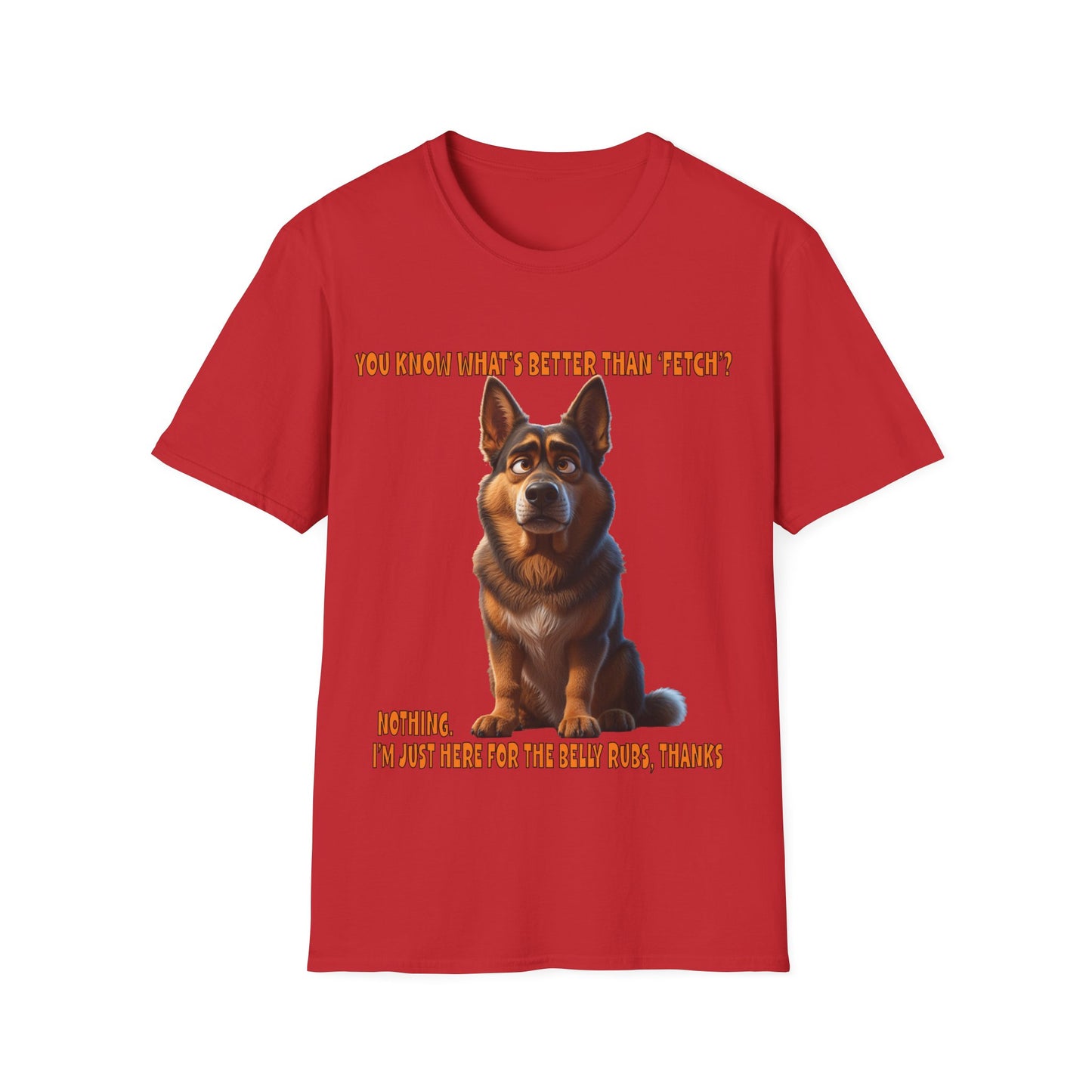 Alsatians/German Shephards with TUDE! Dogs with TUDE! - Belly Rubs! Premium Unisex Crewneck T-shirt
