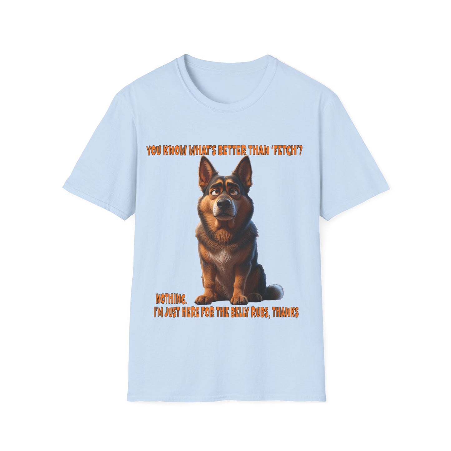 Alsatians/German Shephards with TUDE! Dogs with TUDE! - Belly Rubs! Premium Unisex Crewneck T-shirt
