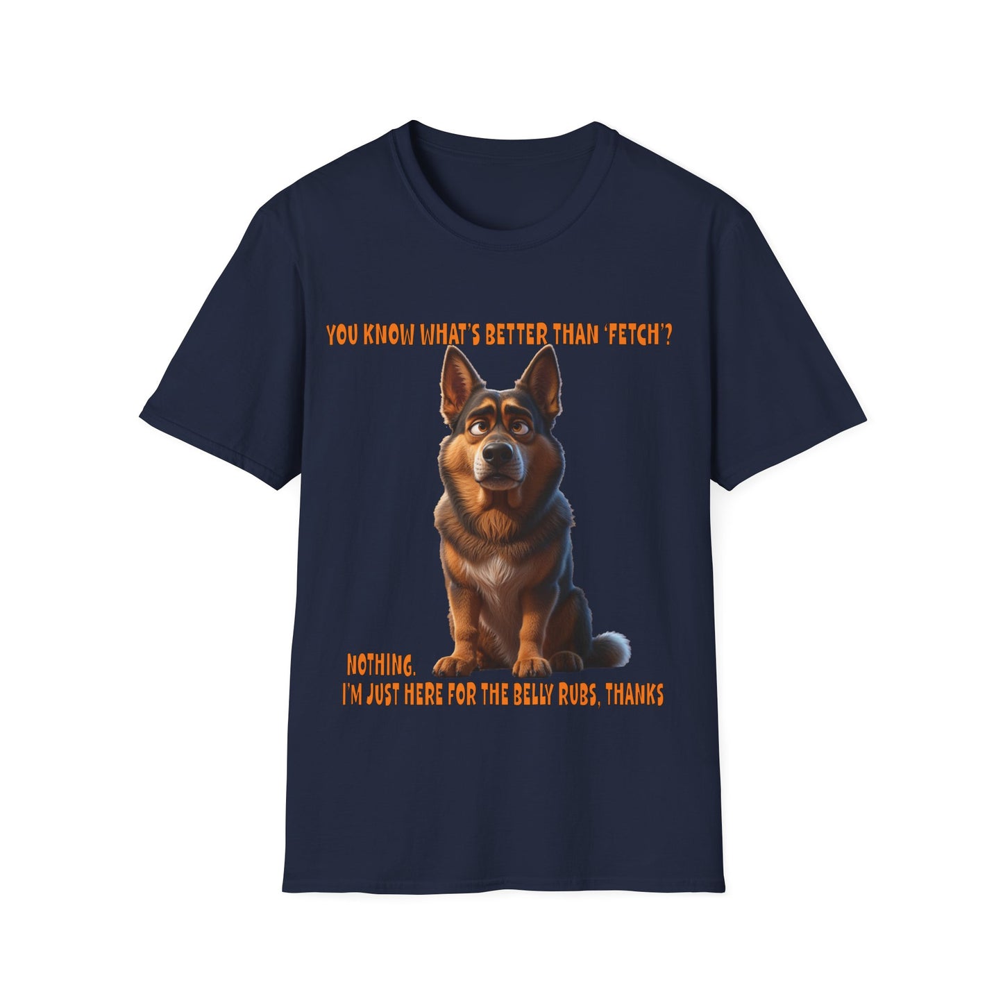 Alsatians/German Shephards with TUDE! Dogs with TUDE! - Belly Rubs! Premium Unisex Crewneck T-shirt