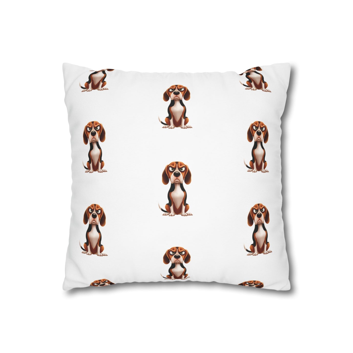 Square Pillowcase Beagles with Tude Design - "You need space!"