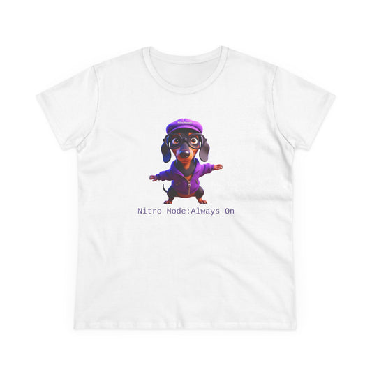 Nitro Noodle Cute Dog Tee, Casual Women's Shirt, Gift for Dog and Animal Lovers, Fun Everyday Wear, Cute Summer Top, Animal Lover Tee, Unique Fashion
