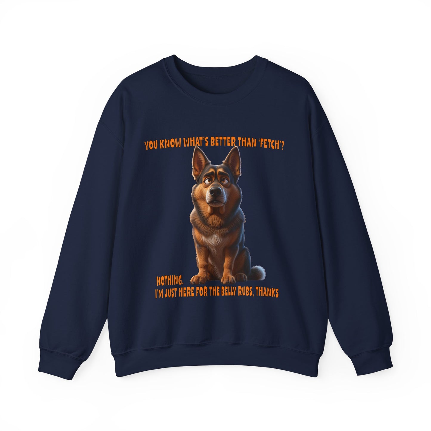Alsatians/German Shephards with TUDE! Dogs with TUDE! - Belly Rubs! Classic Unisex Crewneck Sweatshirt