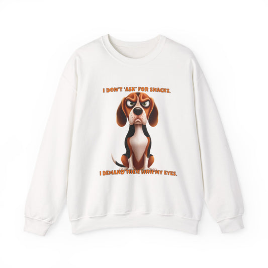 Beagles with Tude! I Don't Ask For Snacks - Dogs with Tude Collection - Classic Unisex Crewneck Sweatshirt
