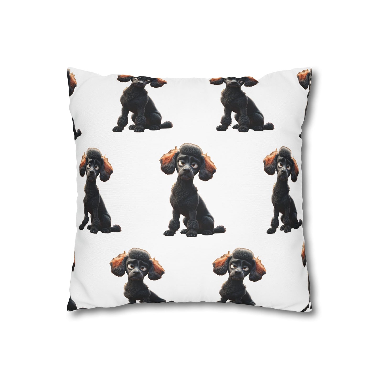 Square Pillowcase Poodles with Tude Design - Fetch, I have people for that!