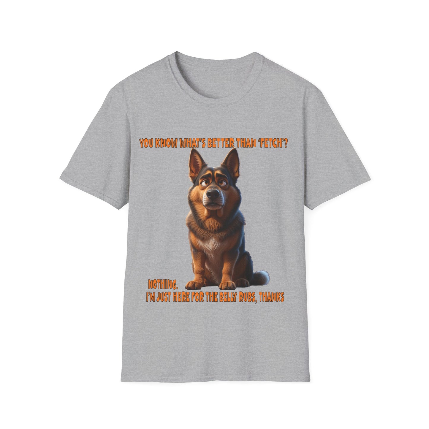Alsatians/German Shephards with TUDE! Dogs with TUDE! - Belly Rubs! Premium Unisex Crewneck T-shirt