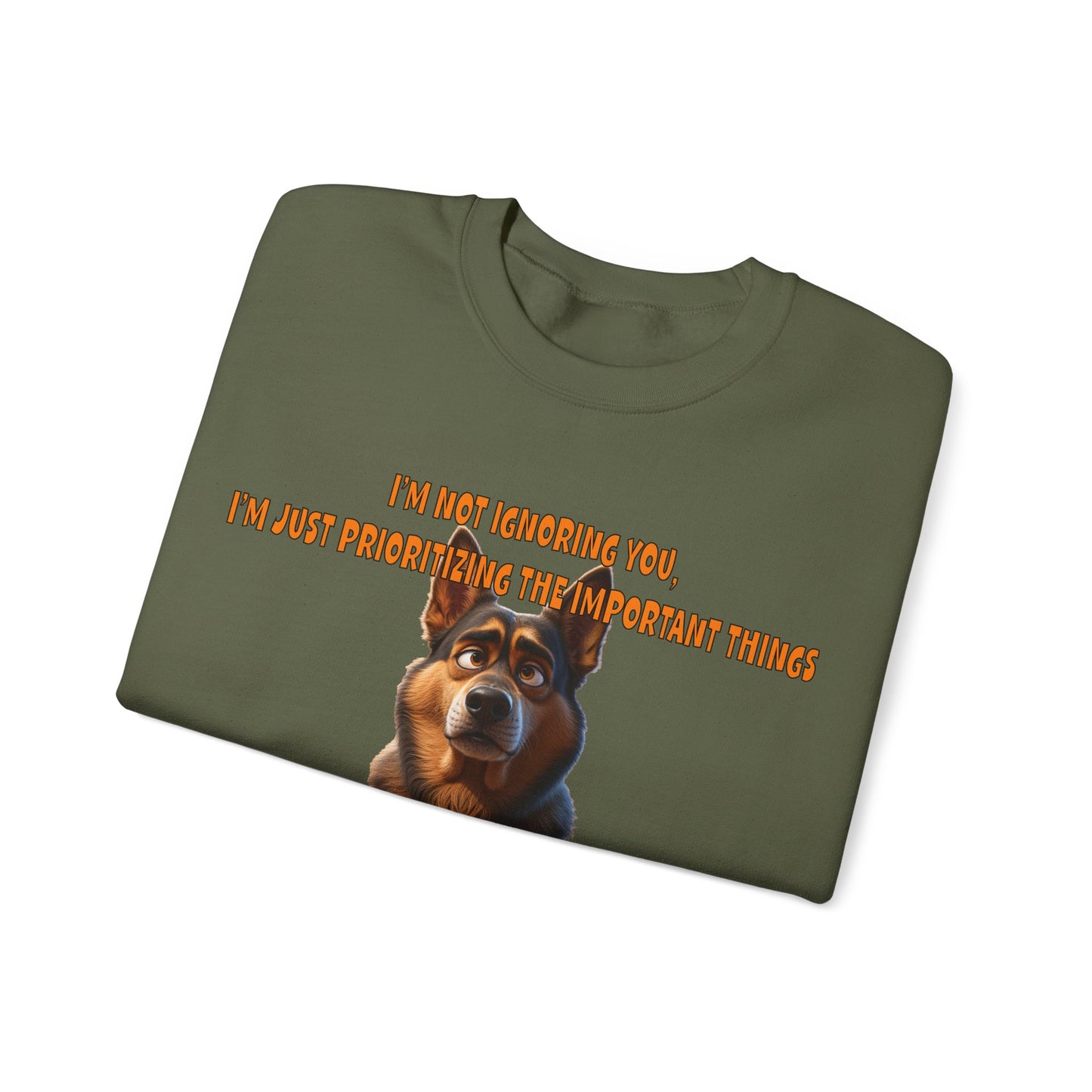 Alsatians/German Shephards with TUDE! Dogs with TUDE! - Nap Space!Premium Unisex Crewneck T-shirt