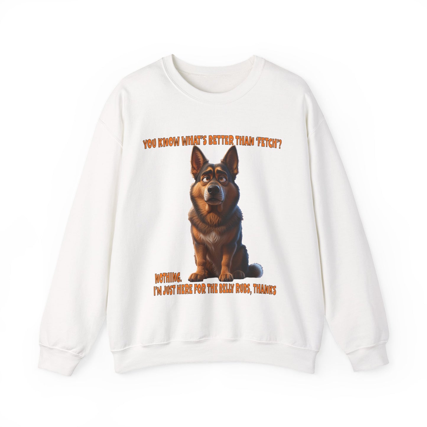 Alsatians/German Shephards with TUDE! Dogs with TUDE! - Belly Rubs! Classic Unisex Crewneck Sweatshirt