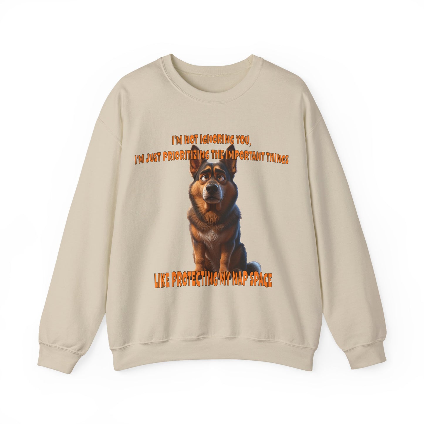 Alsatians/German Shephards with TUDE! Dogs with TUDE! - Nap Space!Premium Unisex Crewneck T-shirt