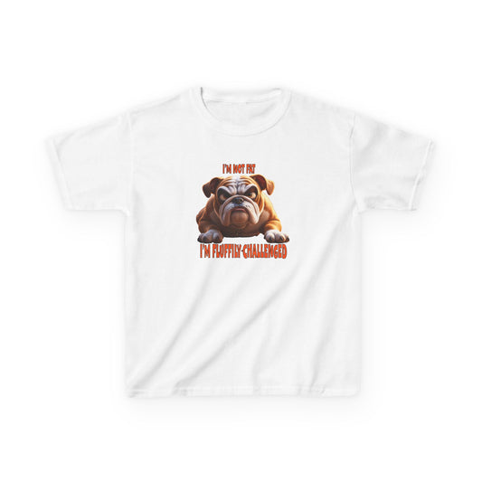 I'm not fat I'm Fluffily challenged! Bulldog Kids Funny Tee
