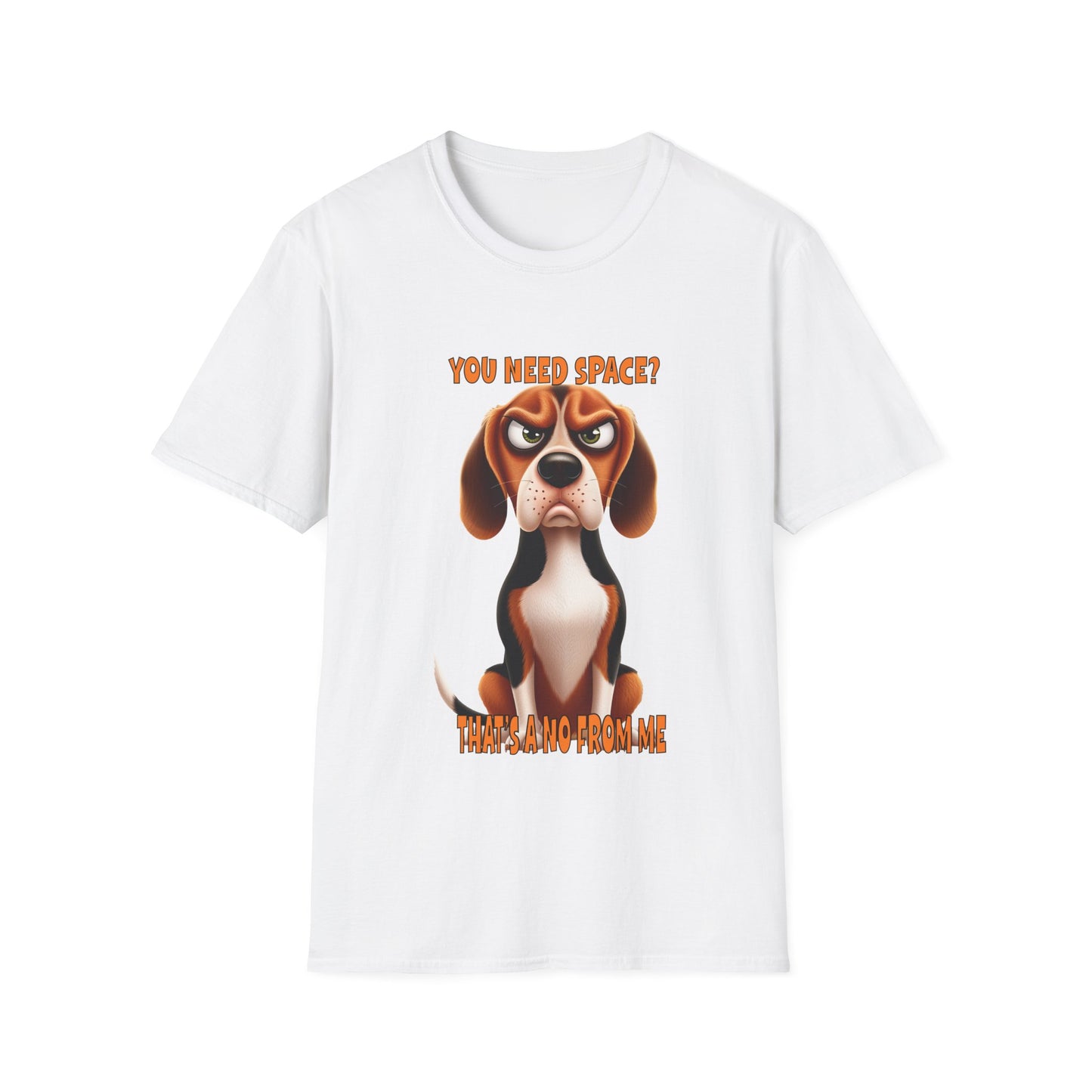 Beagles with Tude! You Need Space - Dogs with Tude Collection - White Tshirt