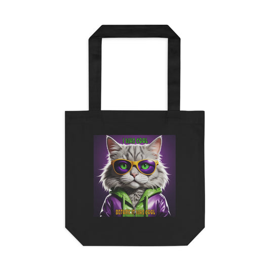 Cool Cats with Tude! I was cool before it was Cool Tote Bag Cotton Tote Bag