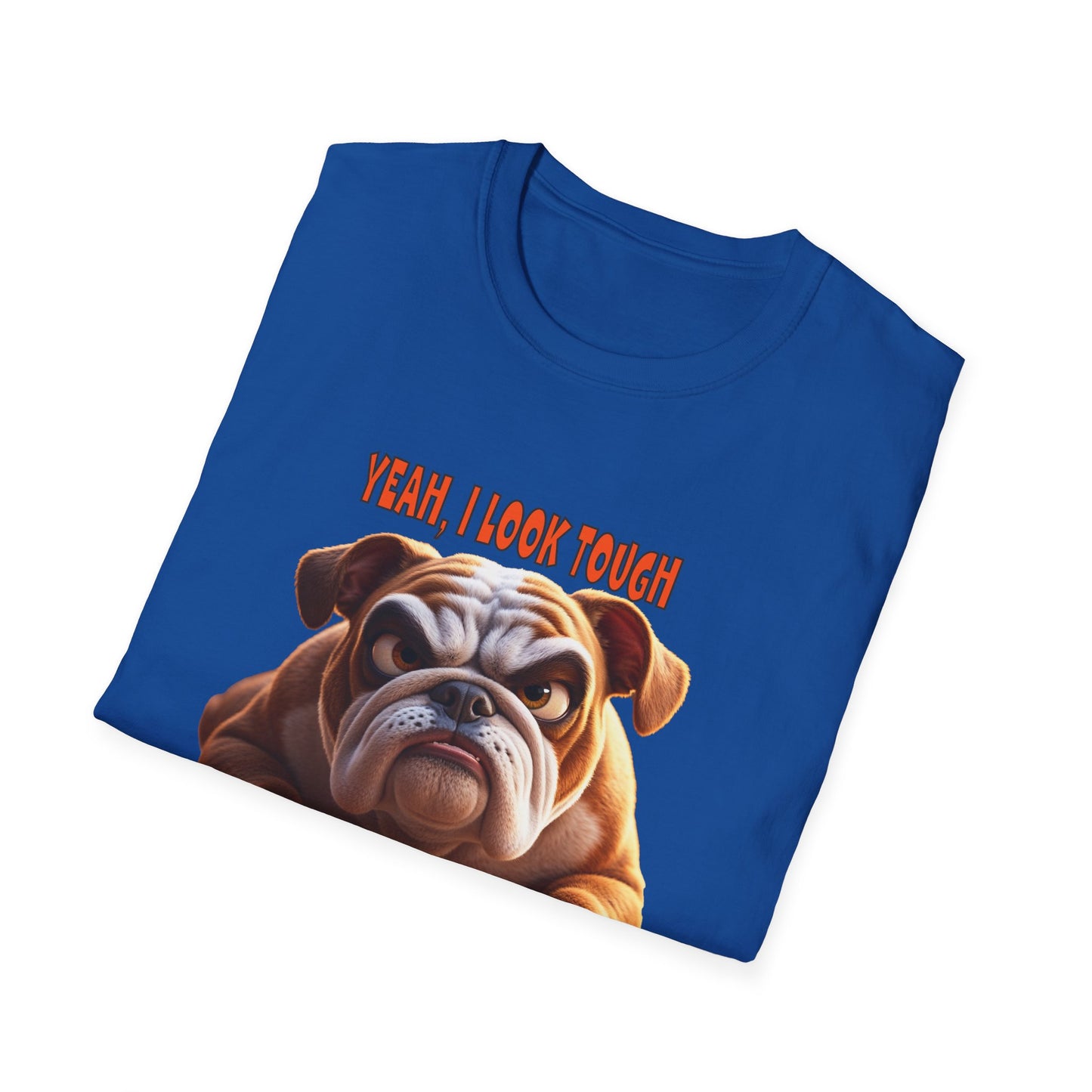 Funny Grumpy Bulldog T-Shirt - Perfect Gift for Dog Lovers - "I look Tough"