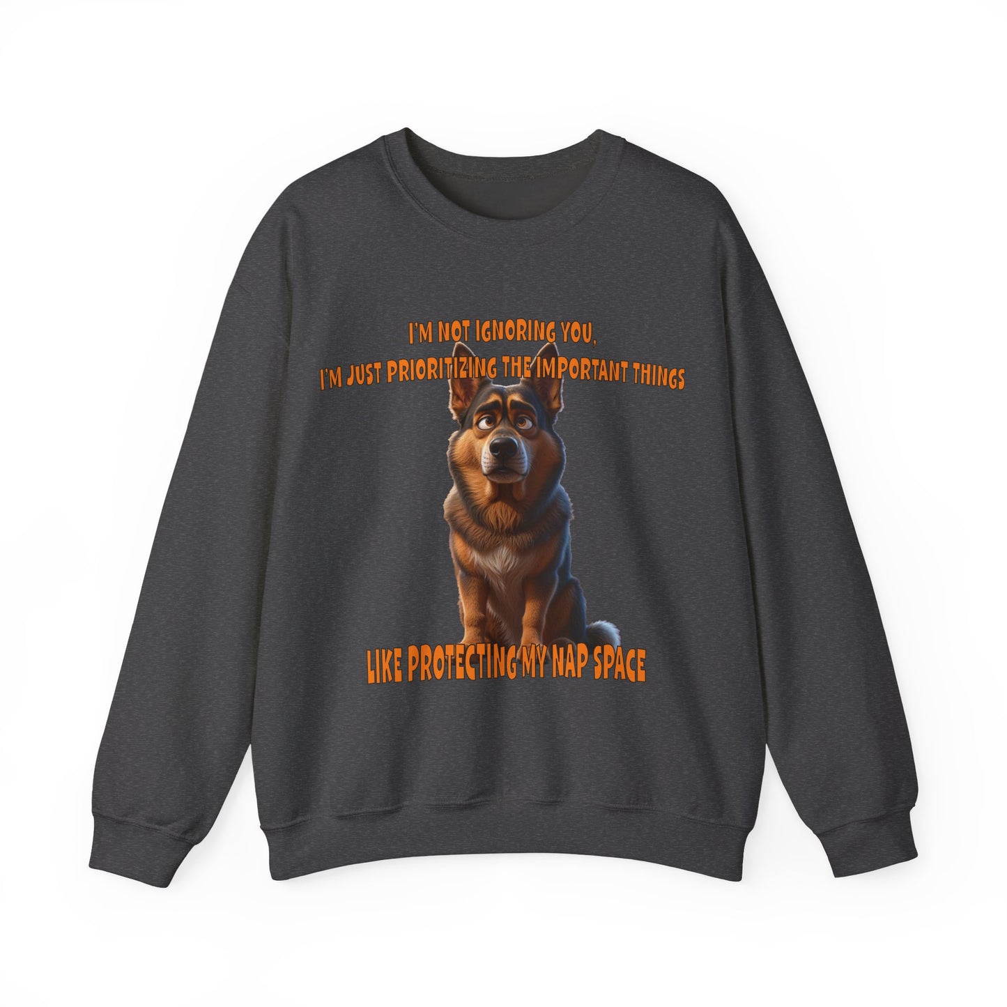 Alsatians/German Shephards with TUDE! Dogs with TUDE! - Nap Space!Premium Unisex Crewneck T-shirt