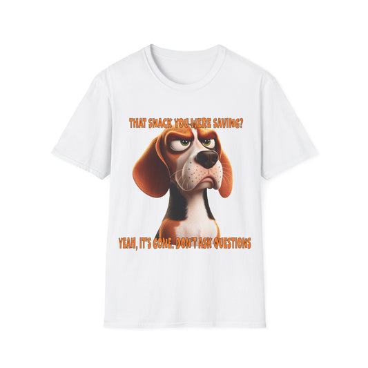 Beagles with Tude! That Snack - Dogs with Tude Collection - White Tshirt