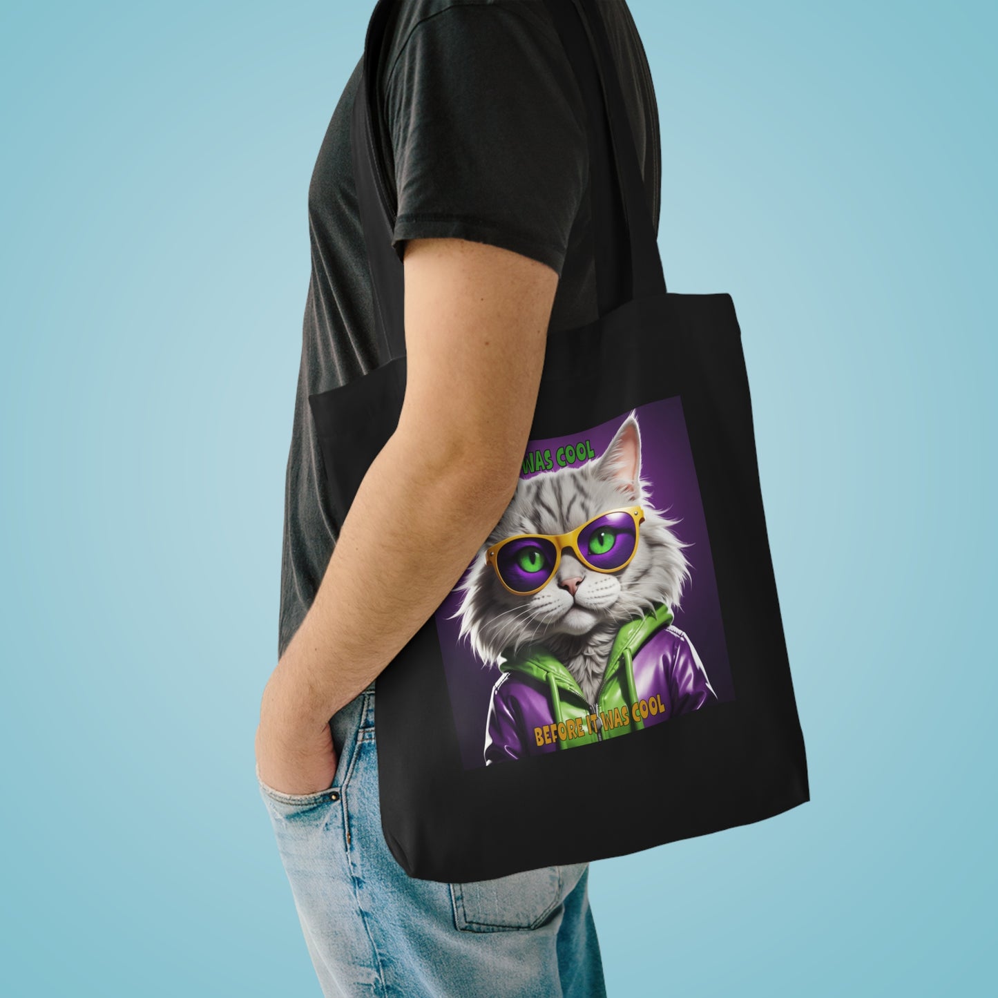 Cool Cats with Tude! I was cool before it was Cool Tote Bag Cotton Tote Bag