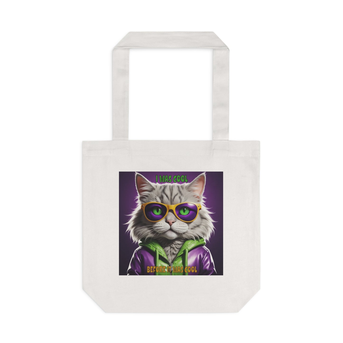 Cool Cats with Tude! I was cool before it was Cool Tote Bag Cotton Tote Bag