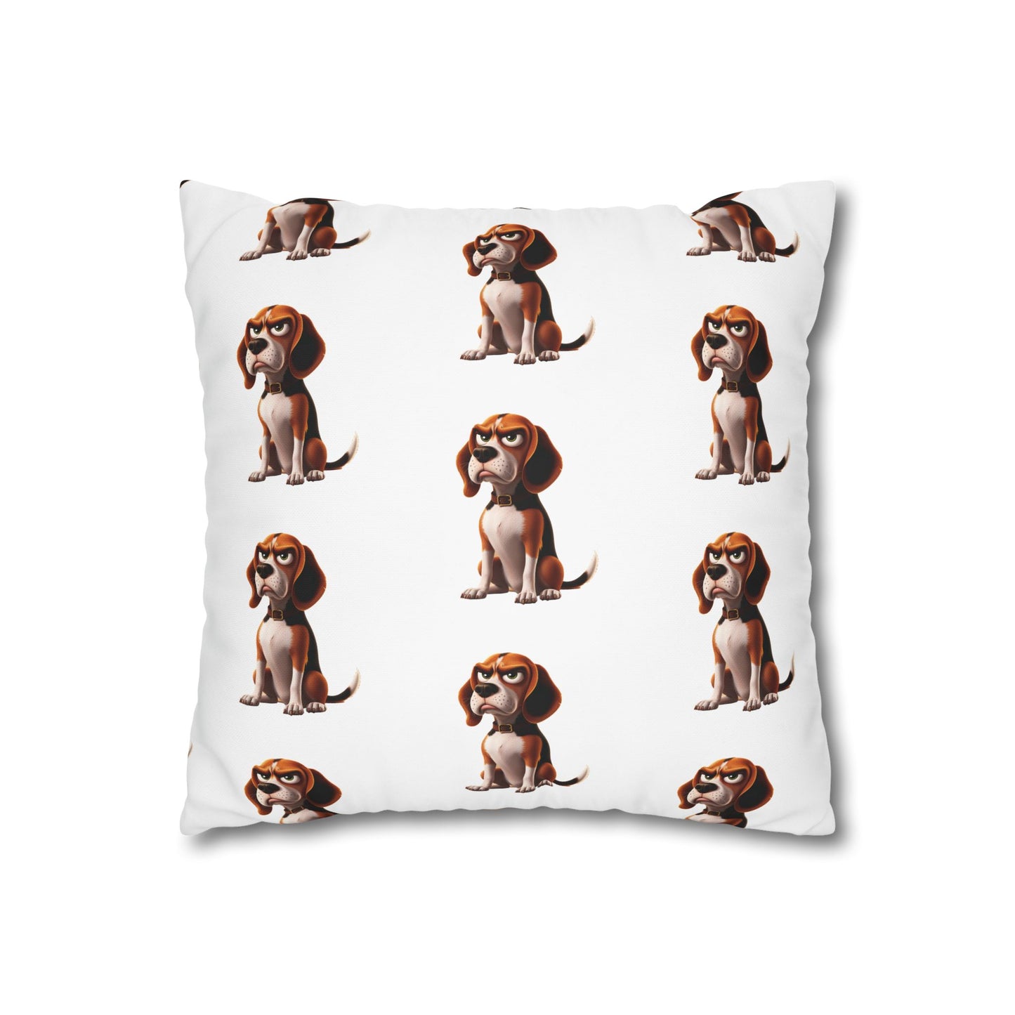 Square Pillowcase Beagles withTude Design - "You expect me to Behave?"