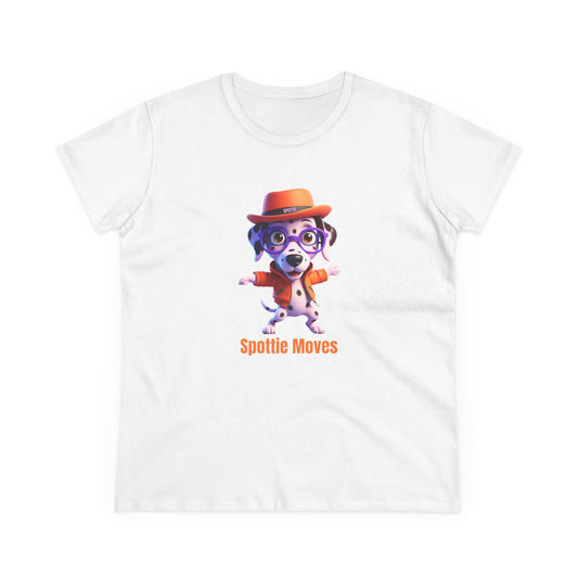 Spottie Cool Dalmatian Dog Tee, Casual Women's Shirt, Gift for Dog and Animal Lovers, Fun Everyday Wear, Cute Summer Top, Animal Lover Tee, Unique Fashion