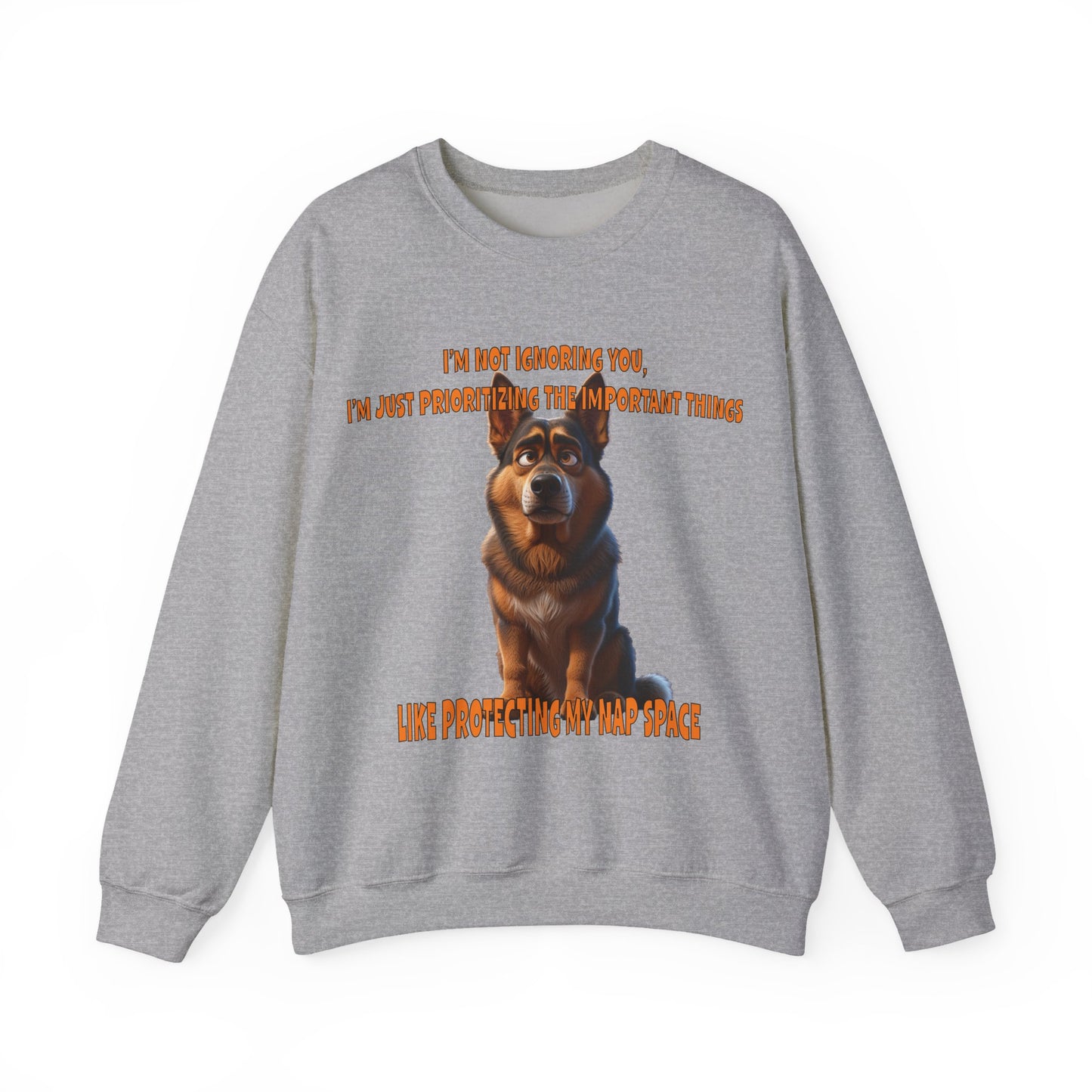 Alsatians/German Shephards with TUDE! Dogs with TUDE! - Nap Space!Premium Unisex Crewneck T-shirt