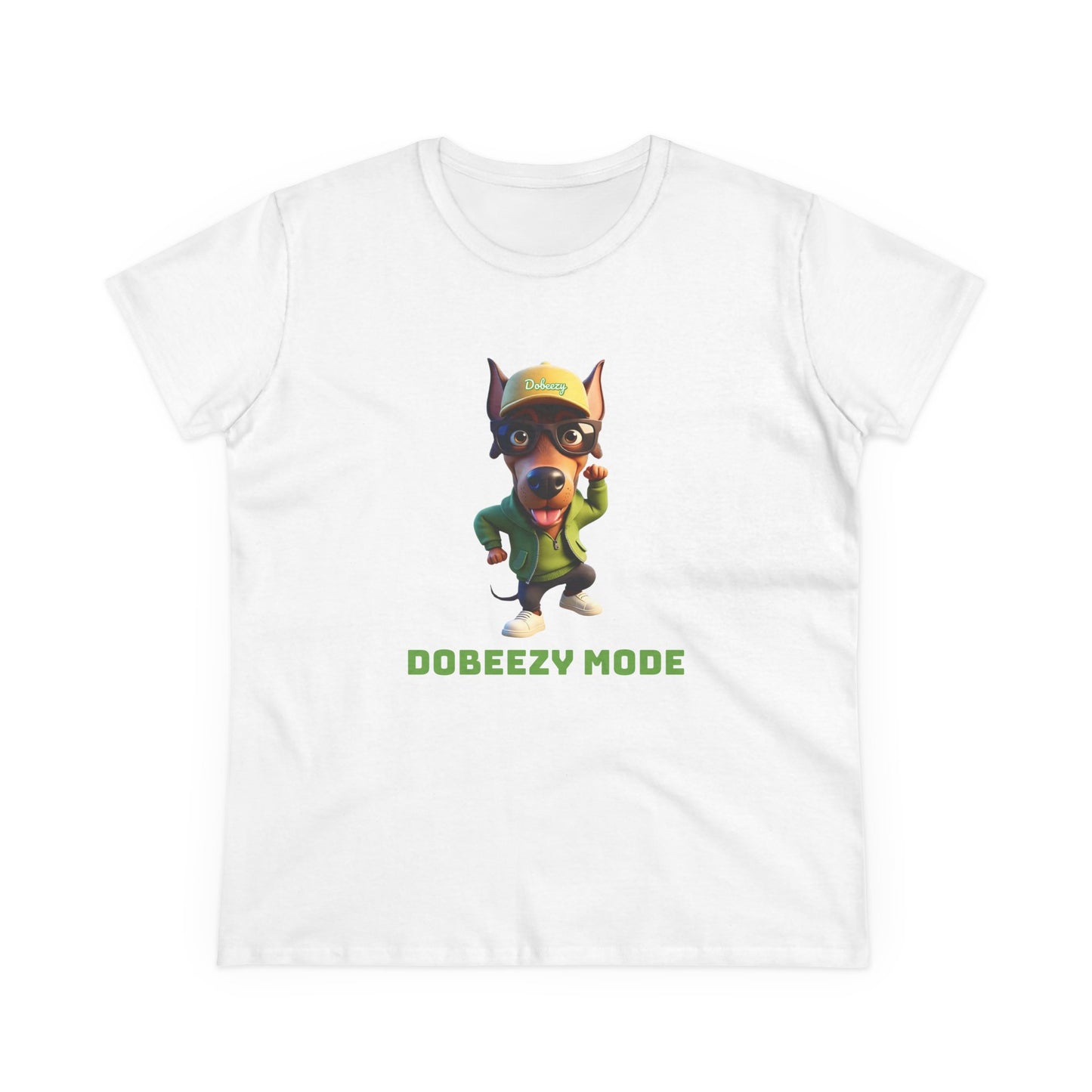 DOBEEZY Tee, Casual Women's Shirt, Gift for Doberman and Dog Lovers, Fun Everyday Wear, Cute Summer Top, Animal Lover Tee, Unique Fashion