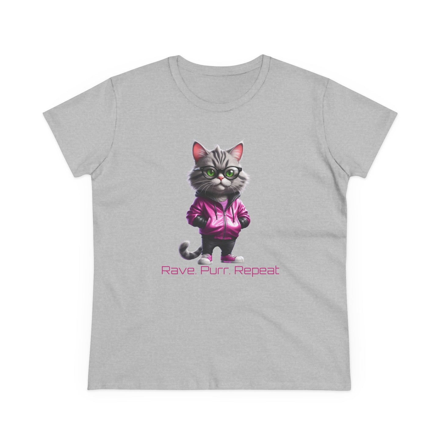 BEATNIP Cool CatTee, Casual Women's Shirt, Gift for Cat and Animal Lovers, Fun Everyday Wear, Cute Summer Top, Animal Lover Tee, Unique Fashion
